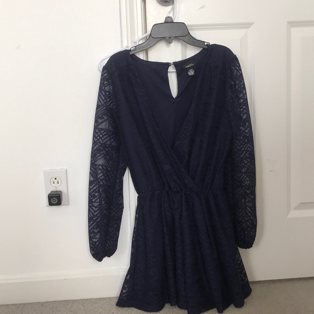 Rue 21 Navy Blue Romper
